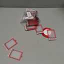 36 Pcs Merry Christmas 2025 Photo Frame Ornaments Acrylic 2 x 3 Picture Frame Ornaments Christmas Tree Decoration Compatible with Instax Polaroid Hanging Photo with Red Ribbon (Style 3)