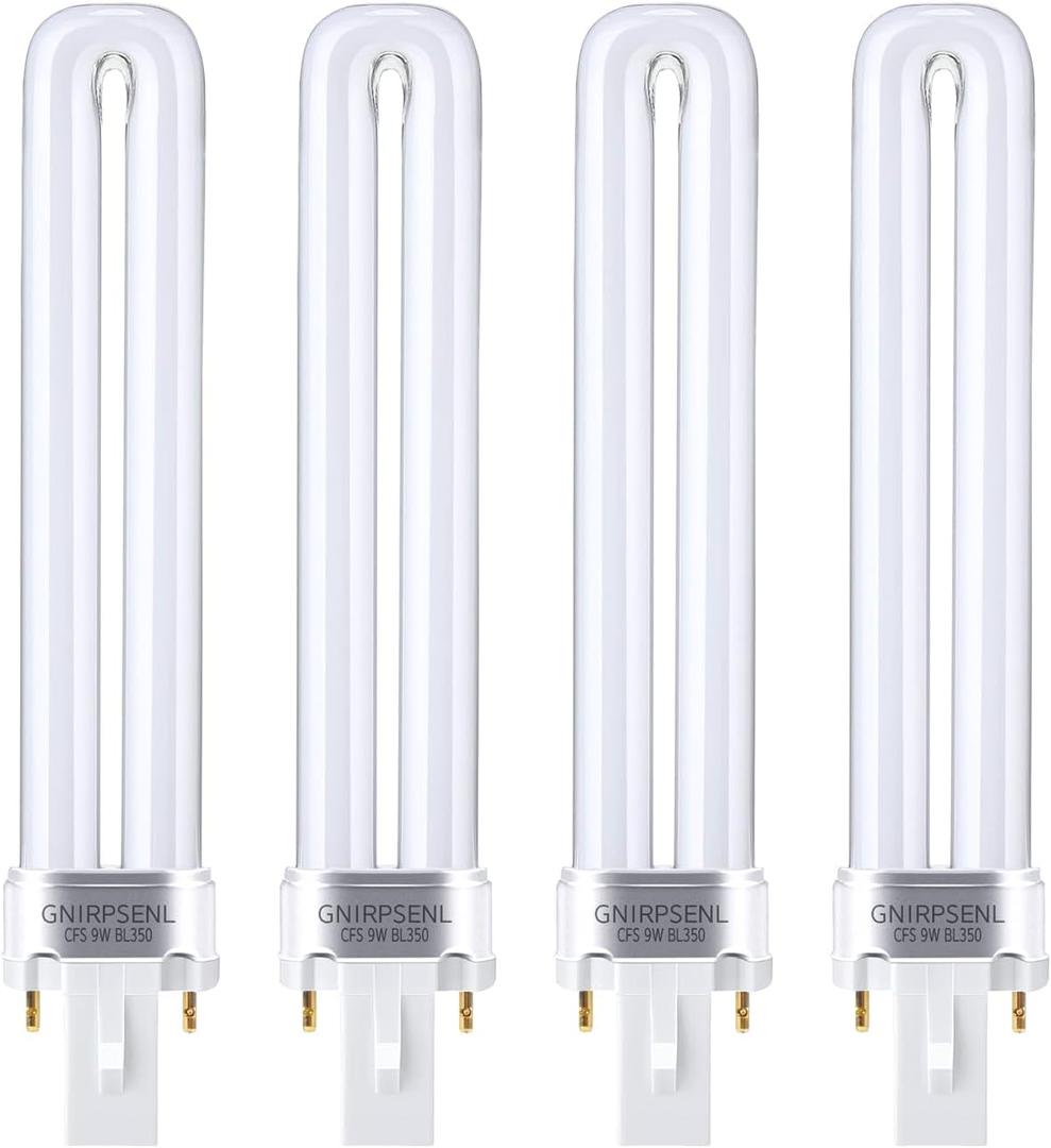 CFL 9W Replacement Light Bulb Compatible with Shieldeck Device, 4 Pack