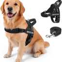 FAYOGOO Service Dog Vest for Large Sized Dogs,Lightweight Service Dog Harness with Adjustable Chest Strap,No-Pull No-Chock Escape Proof Dog Harness for Walking Training, L