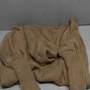 Women's Winter Sweaters 2023 Autumn and Pullover Solid Color High Collar Large Yards Knit Sweater, Size XL