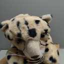 Silipull 5 Pcs Cheetah Stuffed Animals Set Large Mommy Cheetah Plush with 4 Soft Cuddly Baby Cubs in Her Tummy for Boys Girls Birthday Graduation Gifts Forest Party Decors (Lying Style)
