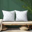 Blue Coquette Bow Pillow Covers 18x18, Coquette Room Decor,Girly Bedroom Decor, Bow Room DecorCoquette Stuff, Set of 2