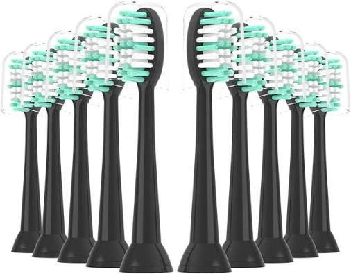 XIAOHEAD Replacement Toothbrush Heads 10 Pack for AquaSonic Black Series and Vibe Series Electric Toothbrush