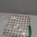 CARRIE HOME Farmhouse Brown and White Gingham Plaid Pillow Covers 18x18 Set of 2, Khaki Checkered Pillow Covers 18 x 18, Outdoor Buffalo Plaid Decorative Throw Pillows (No Pillow Inserts)