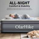 OlarHike Full Air Mattress with Built-in Pump, 18" Raised Inflatable Air Bed for Guests, Home Use & Camping, Supports Up to 600 lbs