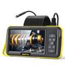 Dual Lens Borescope with 5" IPS Screen, Endoscope Camera with Lights 16.5FT Semi-Rigid Cable, 1080P Inspection Camera, Supports Memory Cards with Photo and Video Capabilities