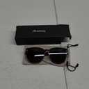 Meeloog Over Glasses Sunglasses for Women Polarized Stylish Large Shades Cover Glass Women Cateye Round UV400 for Driving (Tortoise Frame Black Lens)