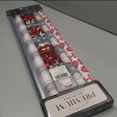 LaRibbons Christmas Wrapping Paper Set, Classic Santa Face & Plaid Design with Gift Bow & Ribbons & Tags, Perfect for Christmas, Holiday, Winter Party, Xmas, 30 Inch X 10 Feet (4Rolls, 100 sq.ft.ttl.)