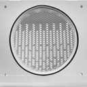 Vent Systems 6" Inch Exhaust Vent Cover with Rubber Gasket - White Galvanized Steel - Robust and Weatherproof Outdoor Air Exhaust Box - Duct or Surface Mounting - Rain and Snow Protection