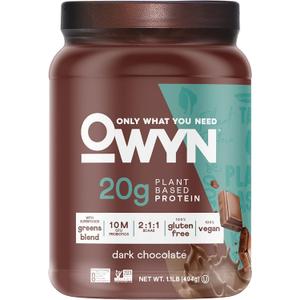 OWYN Only What You Need Plant-Based Protein Powder, Dark Chocolate, 1.17 lbs