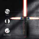 Xenopixel V3 Smooth Swing Crossguard Light Saber, 34 Sound Fonts Motion Control Light Sabers with Infinite Color Changes, Metal hilt Rechargeable Light Saber for Adults, 36 inches