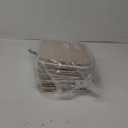 11 x 11 Inch Cube Storage Bins, 6 Pack Large Collapsible Fabric Storage Bin with Ropes, Foldable Storage Cubes for Home, Office, Closet, Clothes, Toys Organizer (White & Beige-11"x11"x11")