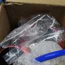 BARTOO 3'' Cold Air Intake Kit Aluminum Automotive Cold Air Intake Pipe Filter Induction Flow Hose Pipe Kit, Red