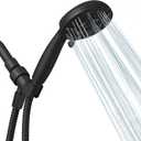 Hoporro High Pressure Handheld Shower Head, 6 Spray Settings Shower Head with Handheld, 4.3 Inch High Flow Hand Held Rain Showerhead with Stainless Steel Hose, Adjustable Bracket