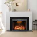41.9" W x 29.5" H Trim Kit Just Designed for Velaychimney 33" W x 24.7" H Electric Fireplace Insert (Model: B09WVHH1VB), Black, Trim for 33"W X 25"H