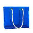 Clear Tote Bag with Rope Handles,15.75 x 3.94 x 11.81 inch Waterproof Sandproof PVC Beach Bag for Concerts (Blue-1pcs)