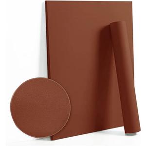 Dimoon 78.7''x17.7'' Orange Peel and Stick Wallpaper Contact Paper Modern Self Adhesive Wall Paper Removable Renter Friendly Textured Solid Color Shelf Cabinet Vinyl Roll (78.7''x17.7'',Vermilion)
