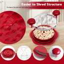 Vitoler Chicken Shredder,Visible Chicken Breast Shredder Tool Twist with Large Meat Shredder Machine