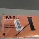 HUHOLE 50 Pack Gridwall Hooks 6 Inch Black Metal Display Hangers for Wire Grid Panel Heavy Duty Retail Store Fixtures, Garage Organizer, Craft Fair & Jewelry Rack (20lbs Capacity)