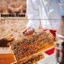 10Pcs Natural Beeswax Sheets Beeswax Honeycomb Sheets Wax Foundation Bee Hives Kit Beeswax Sheets for Candles Making Furniture Floor Polishing