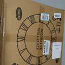 20" Silent Wall Clock – Glow Night Light, Battery Operated