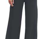 Wide Leg Yoga Pants Women with Pockets High Waist Stretch Casual Sweatpants Comfy Sports Lounge Pants, Small