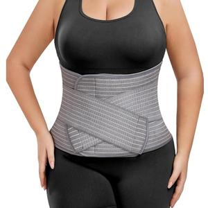 Abdominal Binder Post Surgery - Postpartum Belly Band Wrap | Post C Section Belly Binder Recovery Belt | Stomach Compression Hernia Belt For Men or Women After Pregnancy, Hysterectomy (Small/Medium)