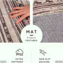 Runner Rug for Hallways Kitchen Rug 2'x 6' Washable Runner Rugs Non-Slip with Rubber Backing Soft Boho Carpet for Hallways, Laundry, Bedroom (Boho Grey 2'x 6')