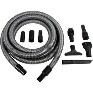 Cen-Tec Systems Upright and Canister Vacuum Extension Attachment Kit, 20 Ft. Hose w/Accessories, Black