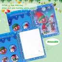 FINGOOO Xmas Water Coloring Books, 5 Pack Watercolor Painting Craft Kits for Kids Drawing Activities Toys Gifts Christmas Stocking Stuffers