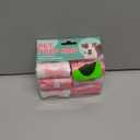 Pet Poop Bag 12 Refill Rolls 180 Unscented Bags (pink/white)