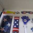 Soccer Fan Gear Set for 2026 World Tournament, USA Party Favors blue
