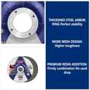 SALI 25 Pack 4-1/2 Inch Grinding Wheels for General Purpose Metal & Stainless Steel, Aluminum Oxide Grinding Disc for Angle Grinder, Depressed Center 4.5" * 1/4" * 7/8"(115 * 6.0 * 22.2 mm)