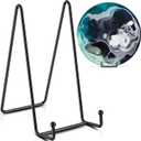 TR-LIFE 3 Pack 8 Inch Large Plate Stands for Display - Plate Holder Display Stand + Metal Frame Holder Stand for Picture, Book, Decorative Plate, Platter, Photo Easel