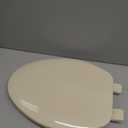 Bemis 500EC Durable Wood Toilet Seat with Easy Clean Hinges, Made in USA, Round, Biscuit
