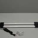 DYMOND BoostGro LED Seed Starter Grow Light Full Spectrum Linkable 5000k Daylight + 660nm Red + 450nm Blue Indoor Plant Lighting Fixture (2 FT, Black)