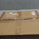 MOOACE Rustic 3 Tier End Table with Wheel,Side Table Nightstand Storage Shelf for Bedroom,Kitchen,Living Room and Office, Stable Metal Frame,Wood Top, Easy Assembly - Brown&Black