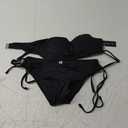 Underwire Swimsuits for Women Push Up Bikini Sets High Cut Cheeky Two Piece Lace Up Tie Side Bathing Suits XS