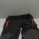 Gash Hao Mens Snow Ski Waterproof Softshell Snowboard Pants Outdoor Hiking Fleece Lined Zipper Bottom Leg (32W x 32L, Black)