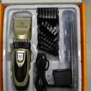 oneisall Dog Clipper Low Noise, Dog Grooming Kit with Rechargeable, Pet Shaver Cordless Electric Quiet Hair Clipper Set for Dogs Cats PetsGold
