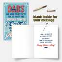 2 x Funny Father's Day Card for Dad, Unique Happy Fathers Day Cards Gift from Son or Daughter, Humorous Appreciation Card from Kids for Father