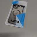 NITITOP Compatible with iPhone 11 Pro Max Case Cute Clear Glitter [Compatible for MagSafe] Plating Heart Sparkle Bling Magnetic Girl Women Electroplated Frame Camera Protection Back Cover - Black