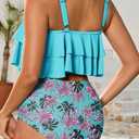 Arolina Plus Size Swimsuits for Women Tankini High Waisted Bikini Sets Tummy Control Bathing Suits （24W)