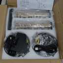 Black Battery Operated Wall Sconces Set of Two Modern Rechargeable Wall Sconces with Remote Control LED Dimmable Wall Lights for Living Room Bedroom Hallway (2 Pack)