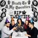 Death to My 20s Decorations, Rip to My 20s Birthday Decorations Party Supplies Set with Banner Sash Cake Topper Balloons, 30th Birthday Gothic Theme Party Decor for Women Men