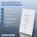 10 Pack GFCI Outlet 20 Amp, Tamper Resistant (TR), Self-Test GFI Receptacles with LED Indicator, Ground Fault Circuit Interrupter, Decor Wallplate Included, UL Listed, White