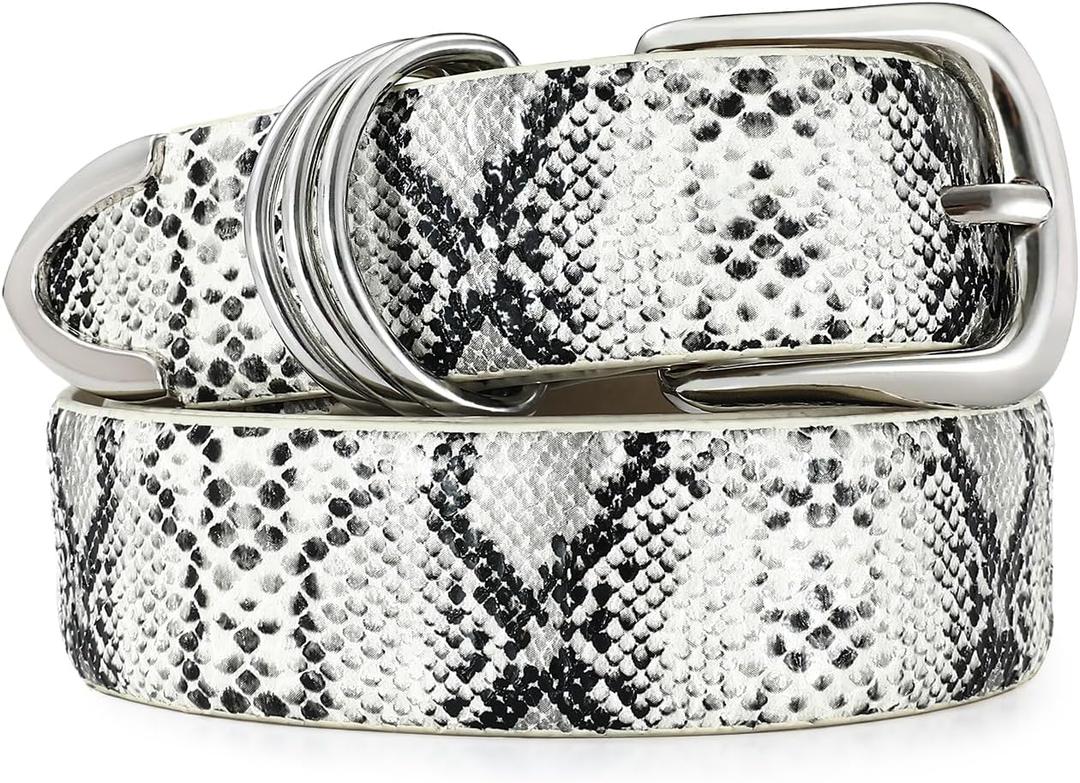 RISANTRY Women's Leather Belts with Gold Buckle Fashion Leather Waist Belt Elegant Ladies Belts for Jeans Gifts for Women Size: L: Fit Waist Size 35"-39"