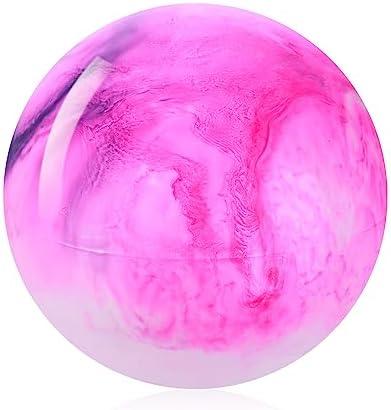 Grevosea 15 Inch Large Bouncy Ball Inflatable Balls Beach Ball Marbleized Bouncy Ball Colorful Cloud Bouncing Balls for Adults Pet Outdoor Summer Beach Party Supplies School Water Fun
