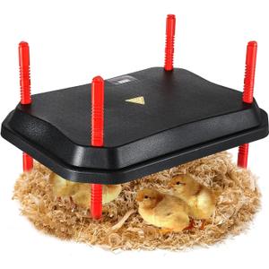 Chick Brooder Heater Plate with LCD Display, 12" x 16" 50W for 30 Chicks Large Chicken Coop Brooding Heating Warmer Board Adjustable Height & Temperature for Ducklings