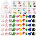 100 Set Employee Appreciation Gifts Bulk for Coworkers Staff - Teacher Appreciation Bulk Resin Gifts for Office Volunteer Staff Thank You Gift Set with Inspirational Note Cards